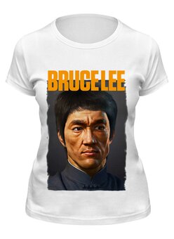 Заказать женскую футболку в Москве. Футболка классическая Bruce Lee от Leichenwagen - готовые дизайны и нанесение принтов.