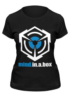 Заказать женскую футболку в Москве. Футболка классическая mind.in.a.box / Cube Logo от OEX design - готовые дизайны и нанесение принтов.