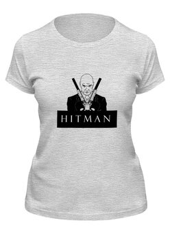 Заказать женскую футболку в Москве. Футболка классическая Hitman от THE_NISE  - готовые дизайны и нанесение принтов.