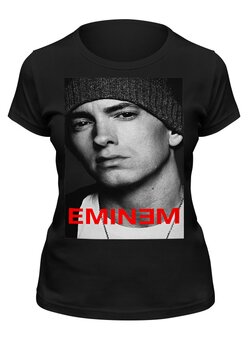 Заказать женскую футболку в Москве. Футболка классическая Eminem от THE_NISE  - готовые дизайны и нанесение принтов.