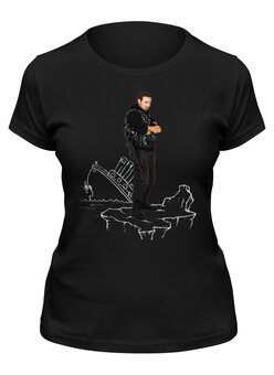 Заказать женскую футболку в Москве. Футболка классическая Эпизод 1 - Айсберг от Rain - готовые дизайны и нанесение принтов.