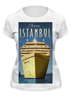 Заказать женскую футболку в Москве. Футболка классическая Стамбул от acidhouses - готовые дизайны и нанесение принтов.