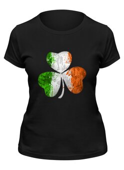 Заказать женскую футболку в Москве. Футболка классическая Ирландский трилистник от printik - готовые дизайны и нанесение принтов.