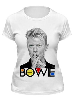 Заказать женскую футболку в Москве. Футболка классическая David Bowie от OEX design - готовые дизайны и нанесение принтов.