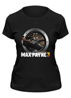 Заказать женскую футболку в Москве. Футболка классическая Max Payne от THE_NISE  - готовые дизайны и нанесение принтов.