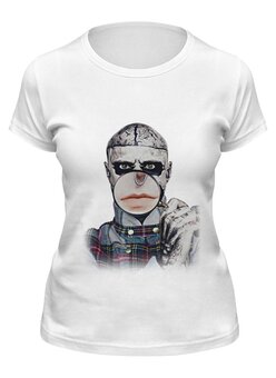 Заказать женскую футболку в Москве. Футболка классическая Zombie boy                 от Антон Величко - готовые дизайны и нанесение принтов.