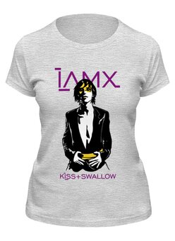 Заказать женскую футболку в Москве. Футболка классическая IAMX / Kiss And Swallow от OEX design - готовые дизайны и нанесение принтов.
