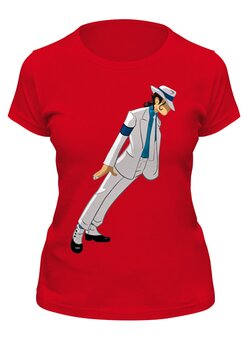 Заказать женскую футболку в Москве. Футболка классическая Майкл Джексон от Amerikanka - готовые дизайны и нанесение принтов.