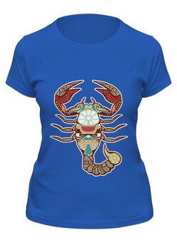 Заказать женскую футболку в Москве. Футболка классическая Скорпион - Scorpius от trend - готовые дизайны и нанесение принтов.