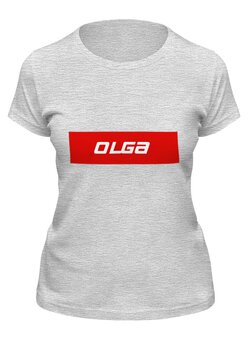 Заказать женскую футболку в Москве. Футболка классическая Ольга от THE_NISE  - готовые дизайны и нанесение принтов.