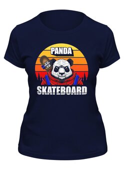 Заказать женскую футболку в Москве. Футболка классическая Панда зажигает  от Print design  - готовые дизайны и нанесение принтов.