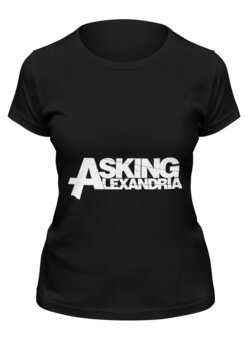 Заказать женскую футболку в Москве. Футболка классическая Asking Alexandria от BURNSHIRTS - готовые дизайны и нанесение принтов.