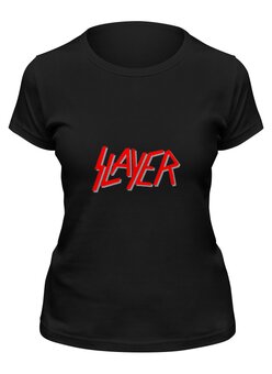 Заказать женскую футболку в Москве. Футболка классическая "Slayer" от Fedor - готовые дизайны и нанесение принтов.