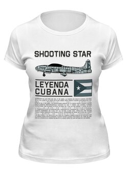 Заказать женскую футболку в Москве. Футболка классическая Shooting Star от Рустам Юсупов - готовые дизайны и нанесение принтов.