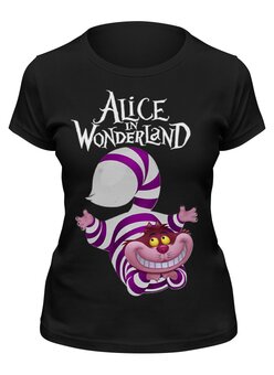 Заказать женскую футболку в Москве. Футболка классическая Alice in Wonderland от Leichenwagen - готовые дизайны и нанесение принтов.