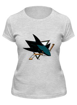 Заказать женскую футболку в Москве. Футболка классическая San Jose Sharks / NHL USA от KinoArt - готовые дизайны и нанесение принтов.