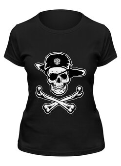 Заказать женскую футболку в Москве. Футболка классическая Русский пират от Savara - готовые дизайны и нанесение принтов.