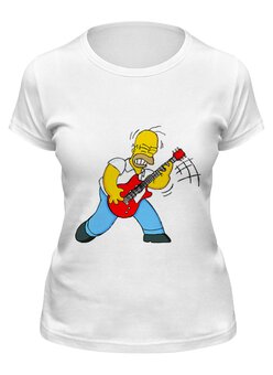 Заказать женскую футболку в Москве. Футболка классическая Homer от Vladec11 - готовые дизайны и нанесение принтов.