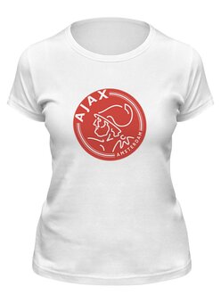 Заказать женскую футболку в Москве. Футболка классическая FC Ajax от THE_NISE  - готовые дизайны и нанесение принтов.