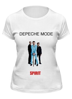 Заказать женскую футболку в Москве. Футболка классическая Depeche Mode 2017 от Fedor - готовые дизайны и нанесение принтов.