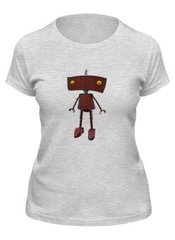 Заказать женскую футболку в Москве. Футболка классическая Bad Robot от Дана Столыпина - готовые дизайны и нанесение принтов.
