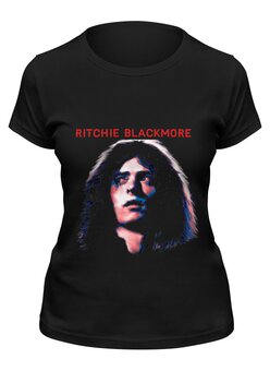 Заказать женскую футболку в Москве. Футболка классическая Ritchie Blackmore (Ричи Блэкмор) от Денис - готовые дизайны и нанесение принтов.