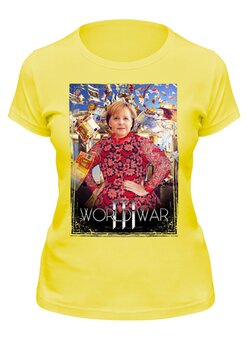 Заказать женскую футболку в Москве. Футболка классическая WORLD WAR III от balden - готовые дизайны и нанесение принтов.