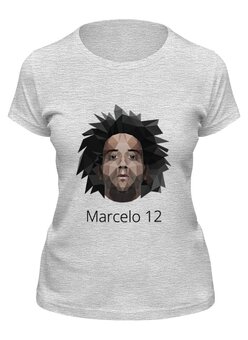 Заказать женскую футболку в Москве. Футболка классическая Marcelo 12 от madridistastore - готовые дизайны и нанесение принтов.