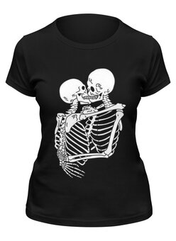 Заказать женскую футболку в Москве. Футболка классическая Скелеты от YellowCloverShop - готовые дизайны и нанесение принтов.