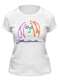 Заказать женскую футболку в Москве. Футболка классическая Джон Леннон от geekbox - готовые дизайны и нанесение принтов.