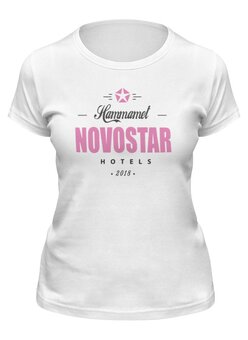 Заказать женскую футболку в Москве. Футболка классическая Novostar Hotels Тунис Hammamet от Novostar Hotels - готовые дизайны и нанесение принтов.