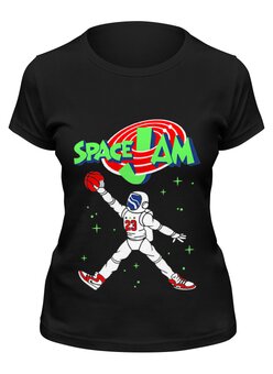 Заказать женскую футболку в Москве. Футболка классическая Space Jam x Jordan от coolmag - готовые дизайны и нанесение принтов.