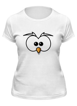 Заказать женскую футболку в Москве. Футболка классическая птица от Mari_M - готовые дизайны и нанесение принтов.