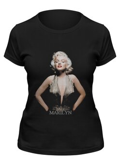 Заказать женскую футболку в Москве. Футболка классическая Marilyn Monroe  от KinoArt - готовые дизайны и нанесение принтов.