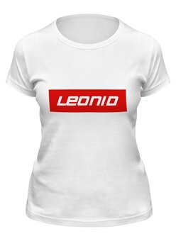 Заказать женскую футболку в Москве. Футболка классическая Leonid от THE_NISE  - готовые дизайны и нанесение принтов.