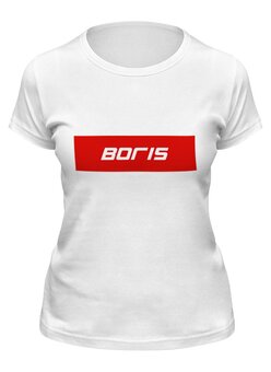 Заказать женскую футболку в Москве. Футболка классическая Boris от THE_NISE  - готовые дизайны и нанесение принтов.
