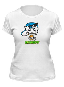 Заказать женскую футболку в Москве. Футболка классическая Hi Dirty! от balden - готовые дизайны и нанесение принтов.