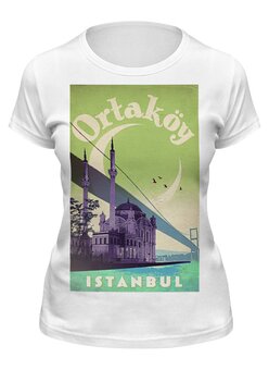 Заказать женскую футболку в Москве. Футболка классическая Стамбул от acidhouses - готовые дизайны и нанесение принтов.