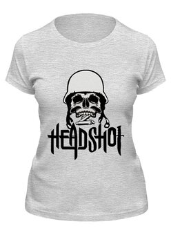 Заказать женскую футболку в Москве. Футболка классическая Headshot от Leichenwagen - готовые дизайны и нанесение принтов.