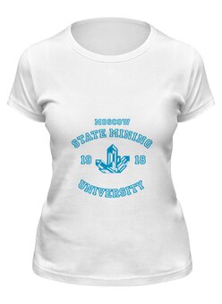 Заказать женскую футболку в Москве. Футболка классическая Мужская мггу от dyzel - готовые дизайны и нанесение принтов.