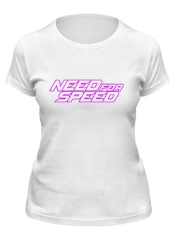 Заказать женскую футболку в Москве. Футболка классическая Need for Speed от THE_NISE  - готовые дизайны и нанесение принтов.