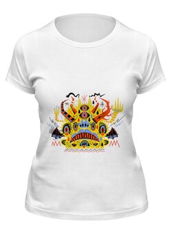 Заказать женскую футболку в Москве. Футболка классическая Монстр 2 от Виктор Гришин - готовые дизайны и нанесение принтов.
