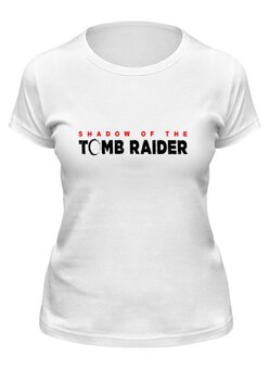 Заказать женскую футболку в Москве. Футболка классическая Tomb Raider от THE_NISE  - готовые дизайны и нанесение принтов.