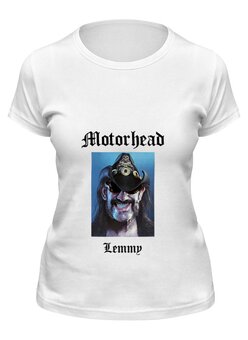 Заказать женскую футболку в Москве. Футболка классическая Motorhead - Lemmy Kilmister от garrison05@bk.ru - готовые дизайны и нанесение принтов.
