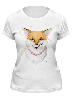 Заказать женскую футболку в Москве. Футболка классическая Маленькая хитрость от the_fox - готовые дизайны и нанесение принтов.
