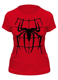 Заказать женскую футболку в Москве. Футболка классическая паук от queen  - готовые дизайны и нанесение принтов.