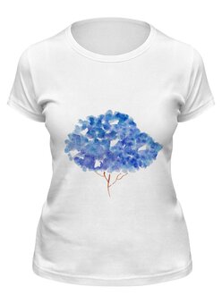 Заказать женскую футболку в Москве. Футболка классическая Tree art от innokesh - готовые дизайны и нанесение принтов.