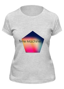 Заказать женскую футболку в Москве. Футболка классическая Time Machine от JPshirt - готовые дизайны и нанесение принтов.