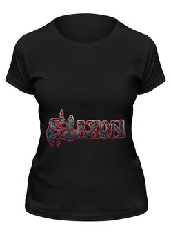 Заказать женскую футболку в Москве. Футболка классическая Saxon от Fedor - готовые дизайны и нанесение принтов.