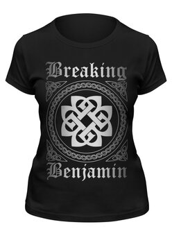 Заказать женскую футболку в Москве. Футболка классическая Breaking Benjamin от geekbox - готовые дизайны и нанесение принтов.